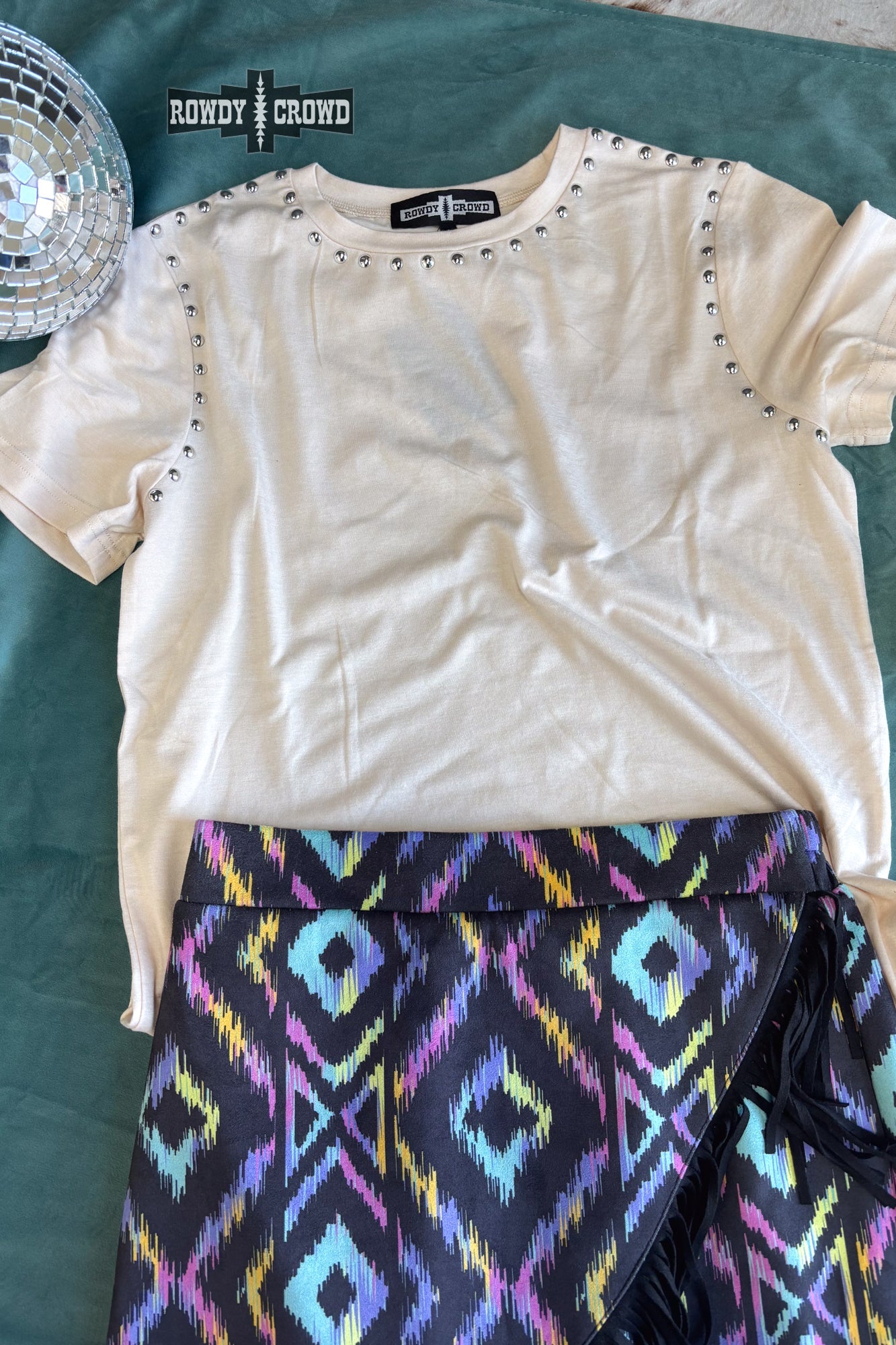 CREAM- Starry Stud Tee