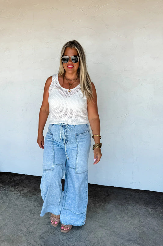 PREORDER: Jovie Tie Waist Jeans